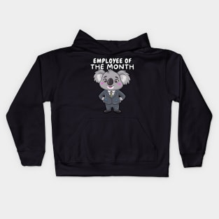 Funny Koala Office Kids Hoodie